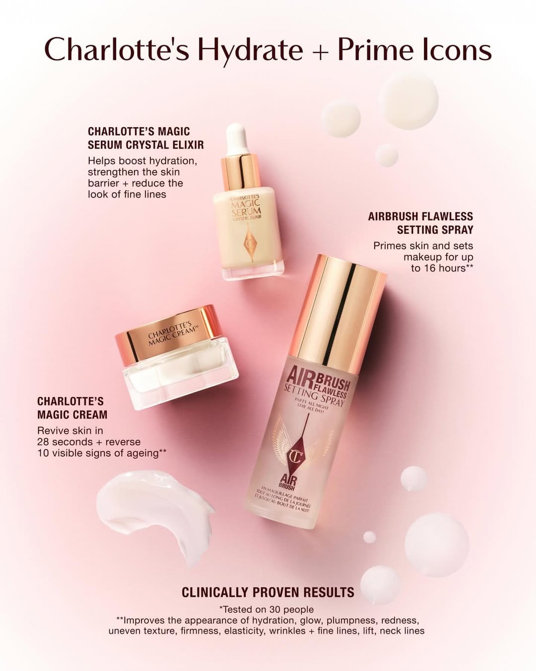 Charlotte Tilbury product photo: blush pink, rose gold, cream and nude, glass, soft light, image 2 of 4