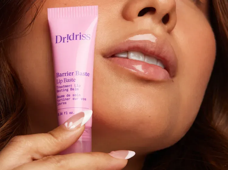 Dr. Idriss skincare product photo: bubblegum pink, skin, soft light
